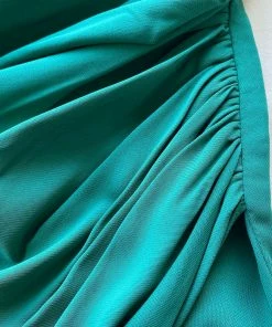 Self-portrait Dark Green Iris Midi Dress NEW ARRIVALS