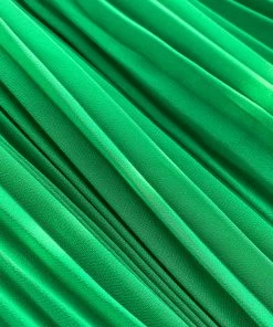 Self-portrait Bright Green Chiffon Cut Out Midi Dress