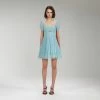 Self-portrait Chiffon Cut Out Mini Dress