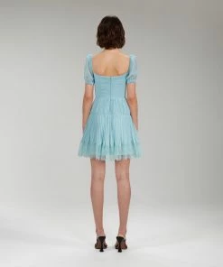 Self-portrait Chiffon Cut Out Mini Dress