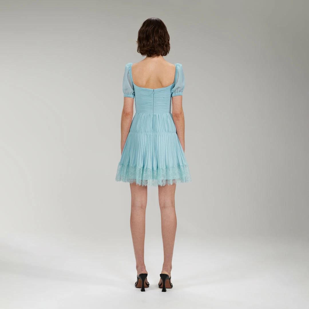 Self-portrait Chiffon Cut Out Mini Dress