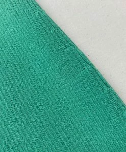 Self-portrait READY TO WEAR Green Column Maxi Knit Skirt