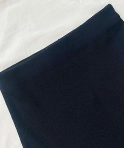 Self-portrait Black Column Maxi Knit Skirt