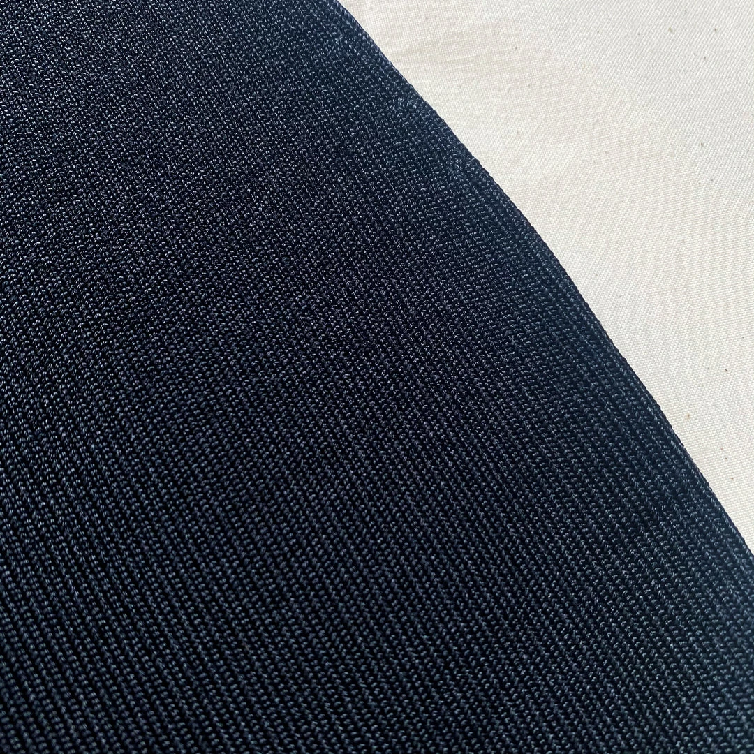 Self-portrait Black Column Maxi Knit Skirt