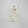 Self-portrait KIDS Ivory Contrast Yarn Knit Dress
