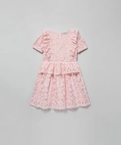 Self-portrait KIDS Pink Lace Frilled Dress