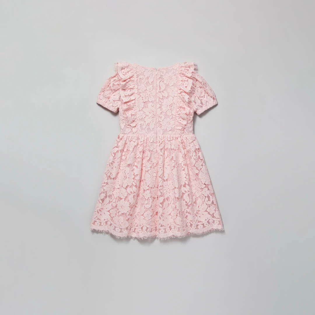 Self-portrait KIDS Pink Lace Frilled Dress