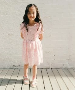 Self-portrait KIDS Pink Lace Frilled Dress