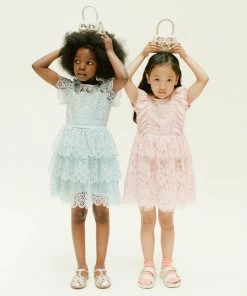 Self-portrait KIDS Pink Lace Frilled Dress