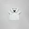 Self-portrait White Scallop Collar Top KIDS