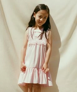 Self-portrait KIDS Pink Taffeta Bib Dress