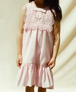 Self-portrait KIDS Pink Taffeta Bib Dress