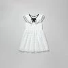 Self-portrait White Heart Lace Scallop Collar Dress