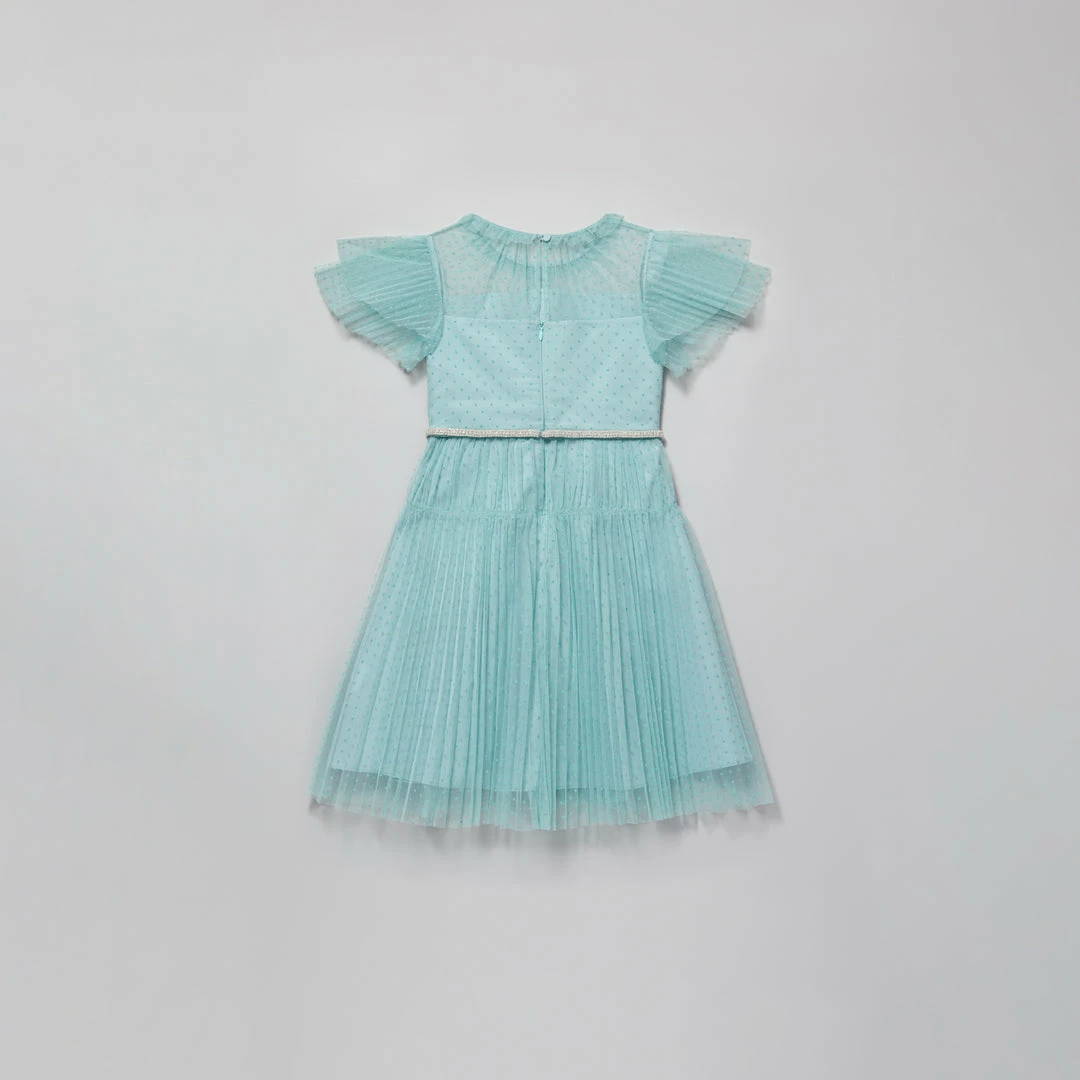 Self-portrait Mint Dot Mesh Dress