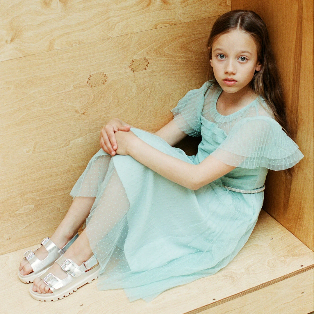 Self-portrait Mint Dot Mesh Dress