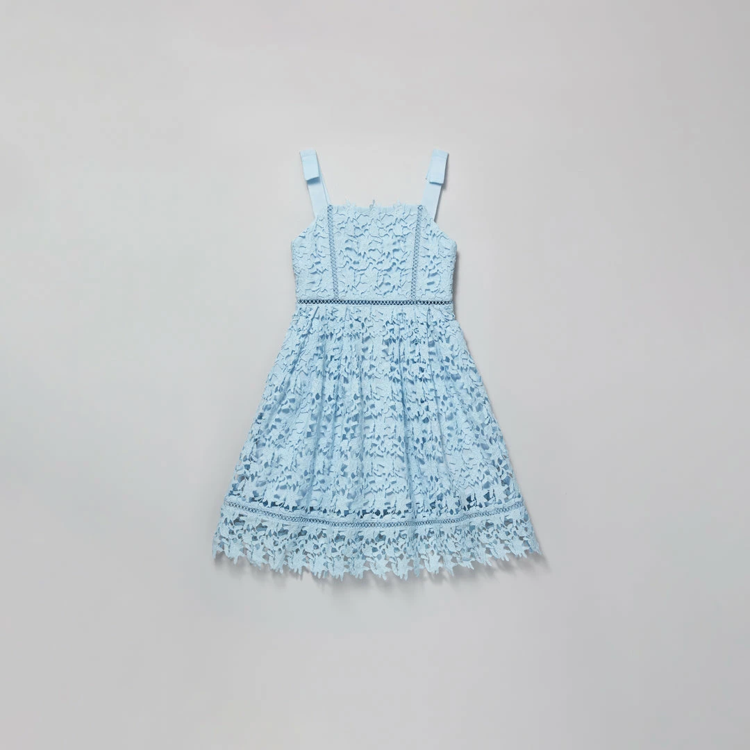 Self-portrait KIDS Blue Azaelea Bow Detail Dress