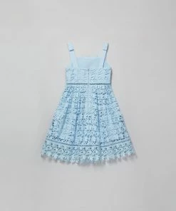 Self-portrait KIDS Blue Azaelea Bow Detail Dress