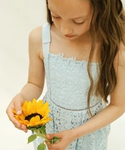 Self-portrait KIDS Blue Azaelea Bow Detail Dress