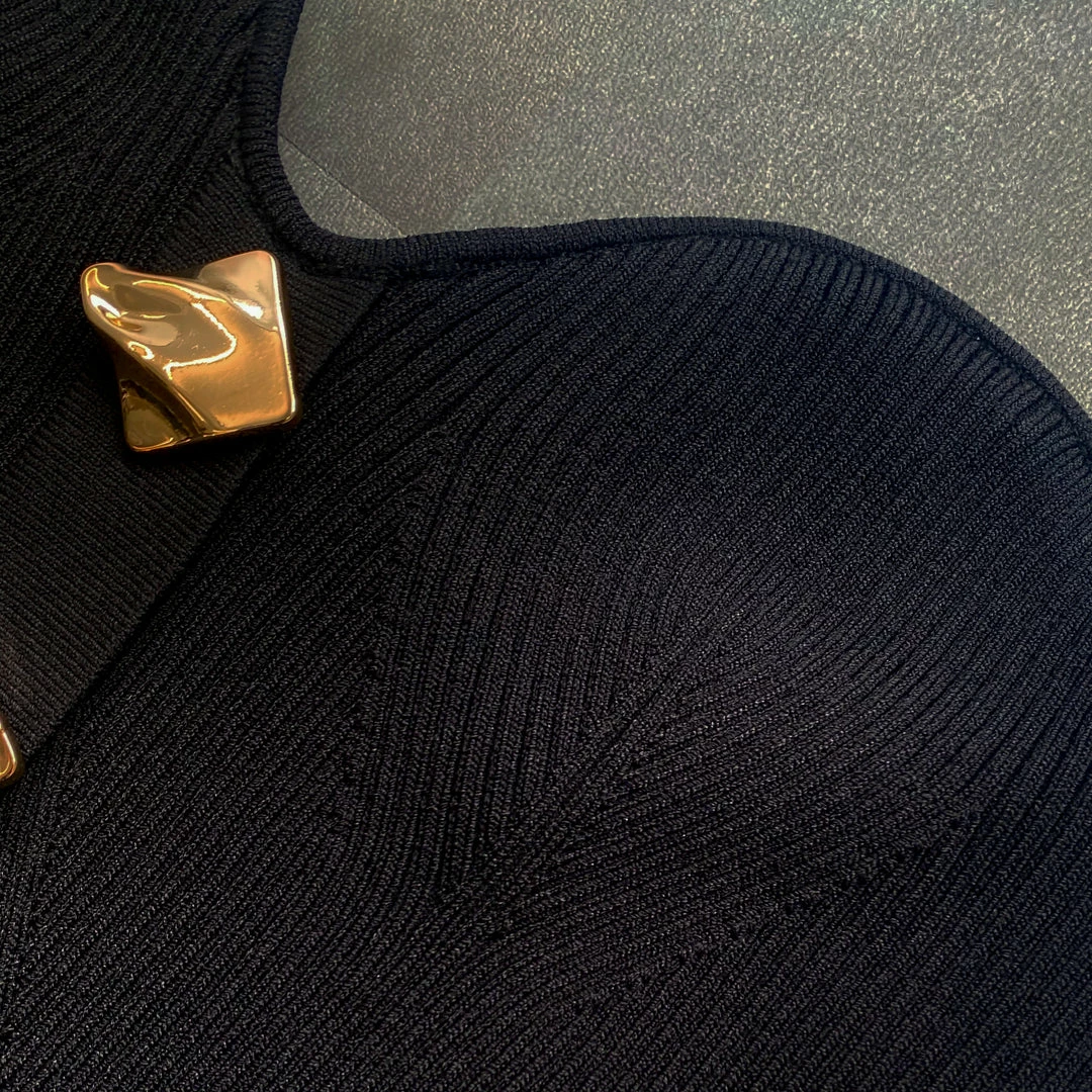 Self-portrait Black Strapless Ribbed Knit Midi Dress NEW ARRIVALS