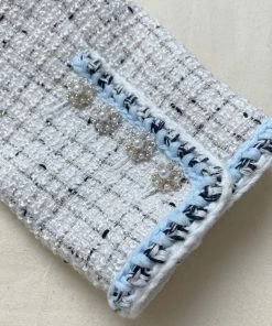 Self-portrait Ivory Boucle Tailored Midi Dress READY TO WEAR