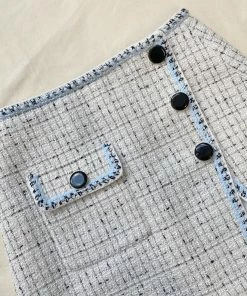 Self-portrait Ivory Boucle Tailored Mini Skirt READY TO WEAR