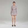 Self-portrait NEW ARRIVALS Pink Boucle Tailored Mini Dress