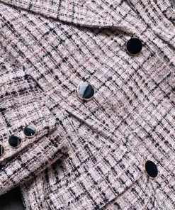 Self-portrait NEW ARRIVALS Pink Boucle Tailored Mini Dress