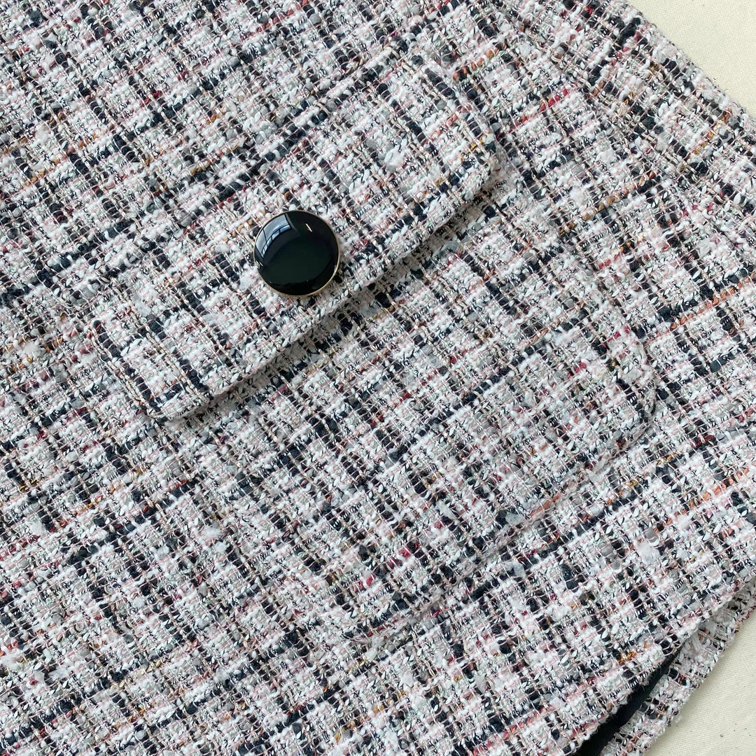 Self-portrait Pink Boucle Tailored Skort