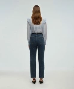 Self-portrait Blue Chiffon Blouse