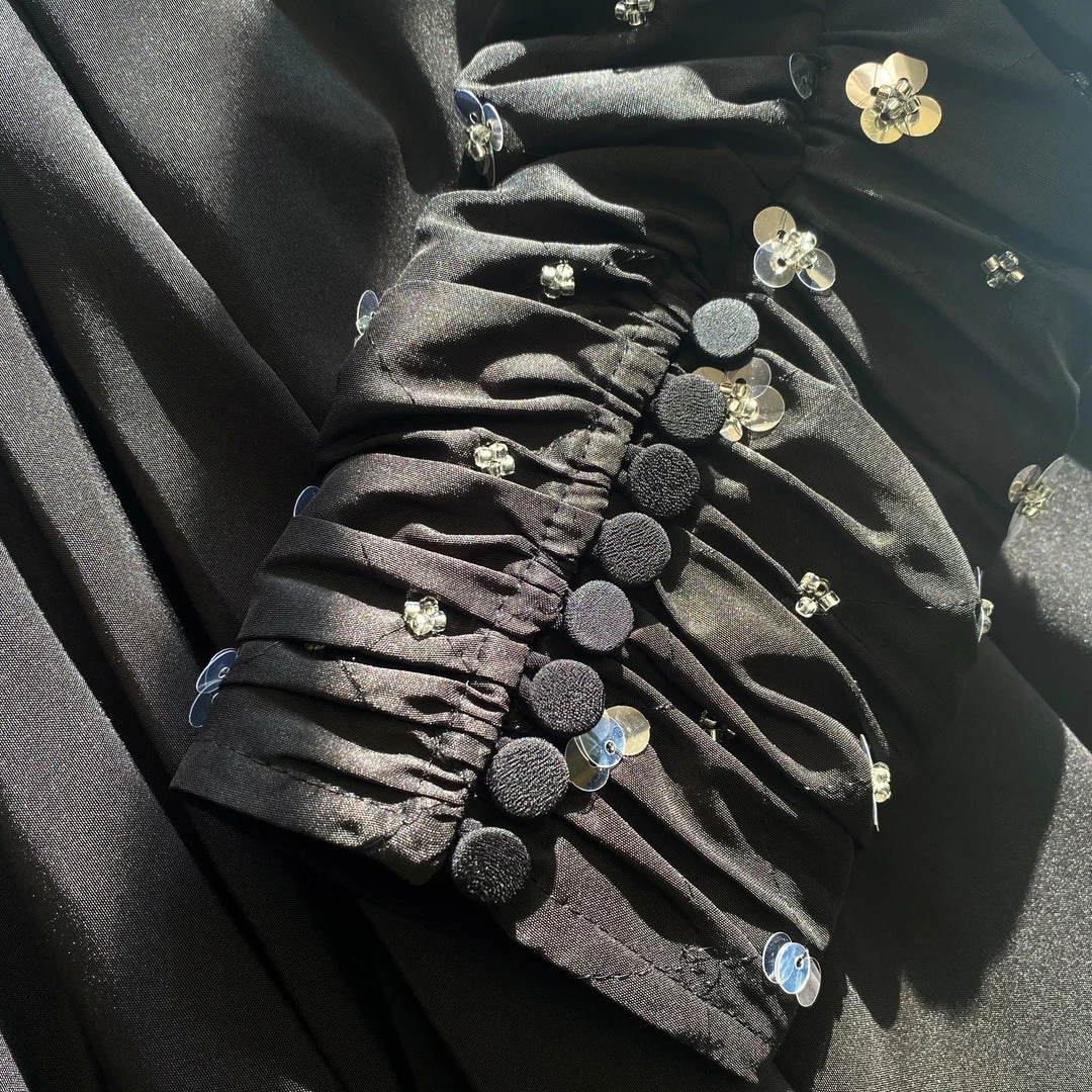 Self-portrait READY TO WEAR Cluster Sequin Taffeta Midi Dress