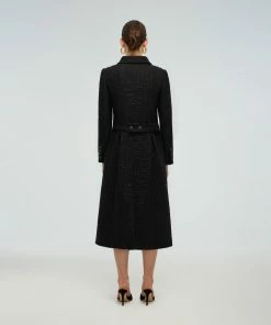 Self-portrait READY TO WEAR Boucle Longline Jacket