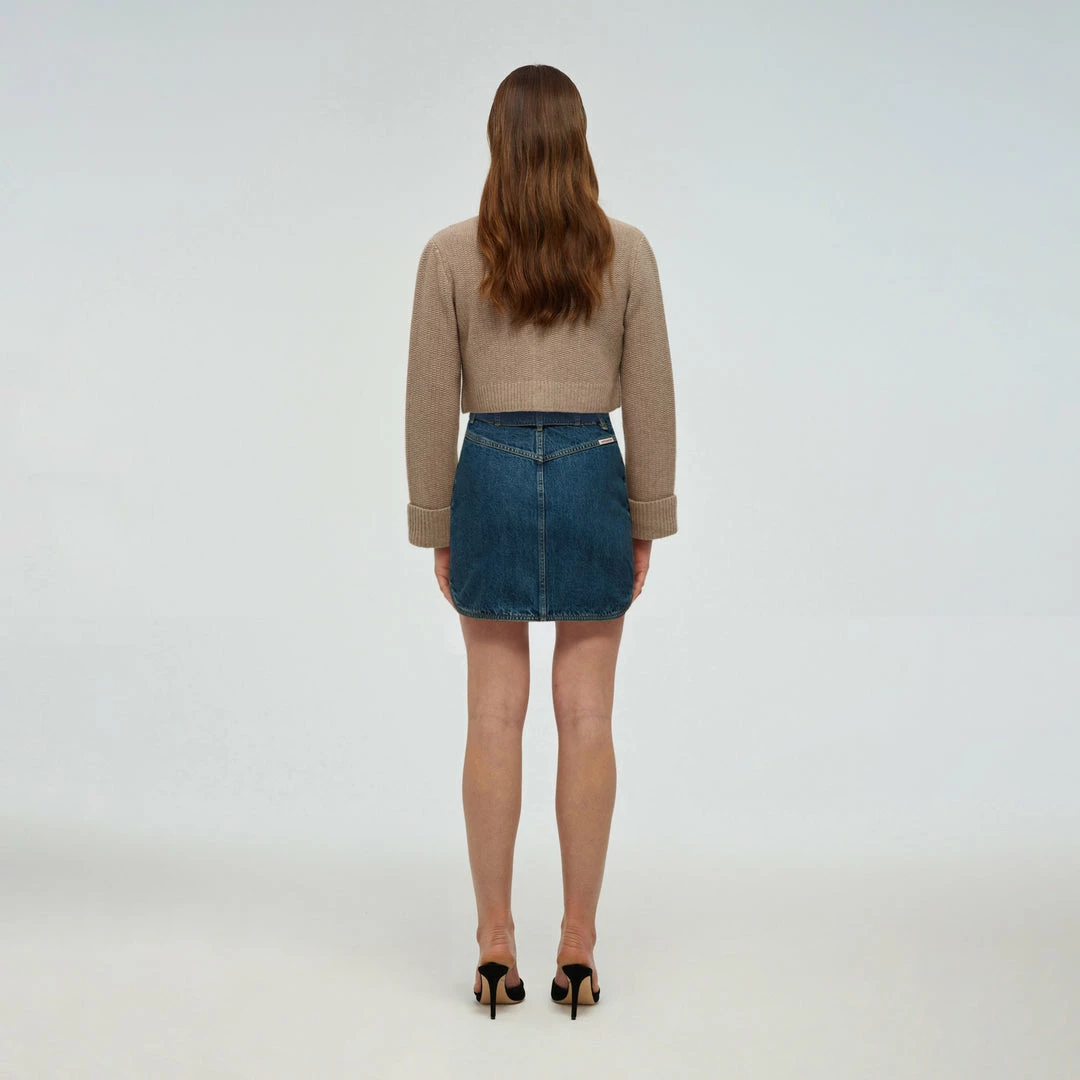 Self-portrait READY TO WEAR Blue Denim Mini Skirt