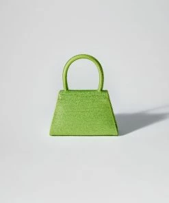 Self-portrait The Bow Micro In Lime Hot Fix