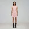 Self-portrait Pink Bonded Crepe Cut Out Mini Dress READY TO WEAR