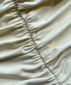 Self-portrait Ivory Jersey Off-Shoulder Mini Dress READY TO WEAR