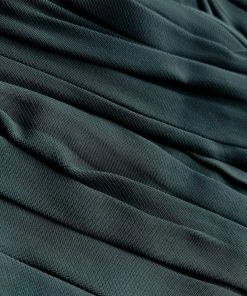 Self-portrait READY TO WEAR Slate Stretch Crepe Cut Out Midi Dress