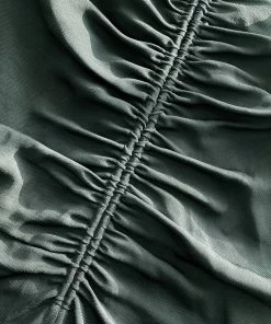 Self-portrait Slate Stretch Crepe Cut Top