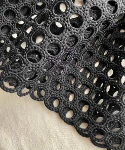 Self-portrait Black Guipure Lace Peplum Top READY TO WEAR