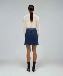 Self-portrait Ivory Macrame Lace Chiffon Blouse READY TO WEAR