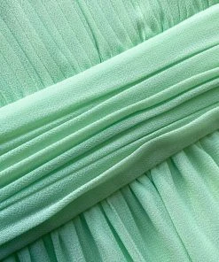 Self-portrait Spearmint Chiffon Midi Dress