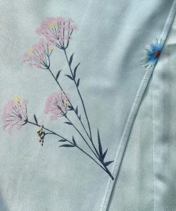 Self-portrait Blue Floral Watercolour Wrap Dress