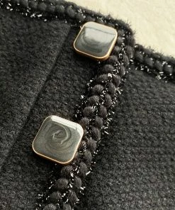 Self-portrait Black Textured Weave Mini Skirt