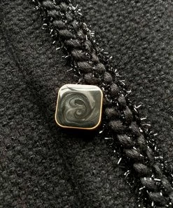 Self-portrait Black Textured Weave Mini Skirt