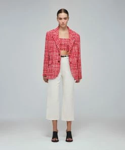 Self-portrait Red Boucle Blazer READY TO WEAR