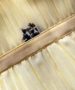 Self-portrait READY TO WEAR Yellow Floral Silhouette Chiffon Tiered Midi Dress