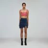 Self-portrait Red Boucle Crop Top READY TO WEAR