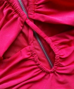 Self-portrait Fuchsia Jersey Cut Out Top READY TO WEAR