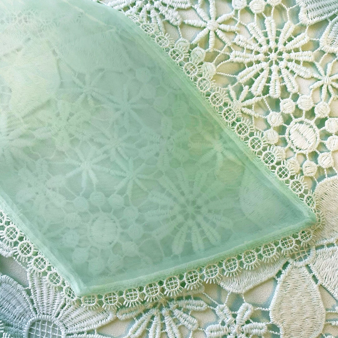 Self-portrait READY TO WEAR Mint Guipure Lace Maxi Dress