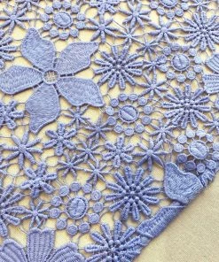 Self-portrait Lilac Guipure Lace Maxi Dress