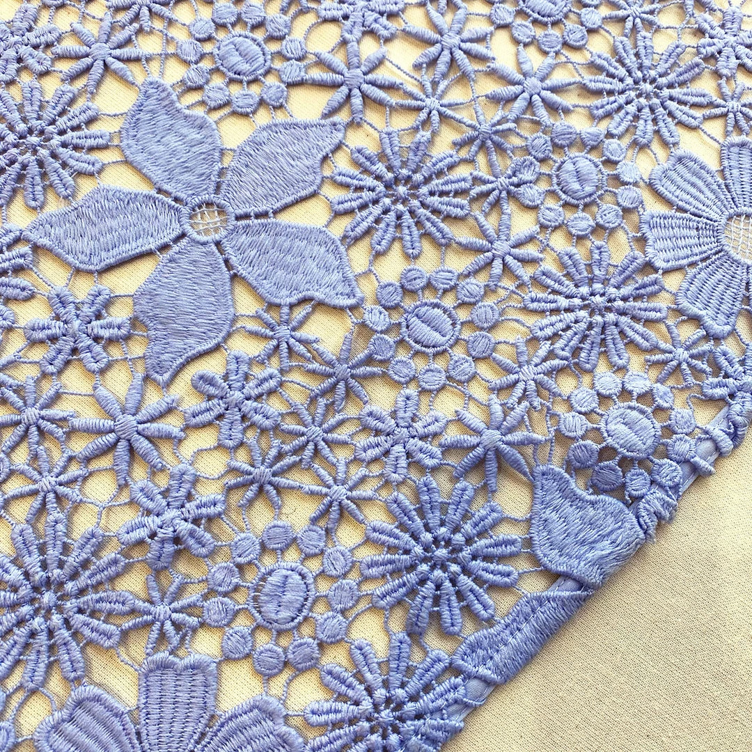 Self-portrait Lilac Guipure Lace Maxi Dress